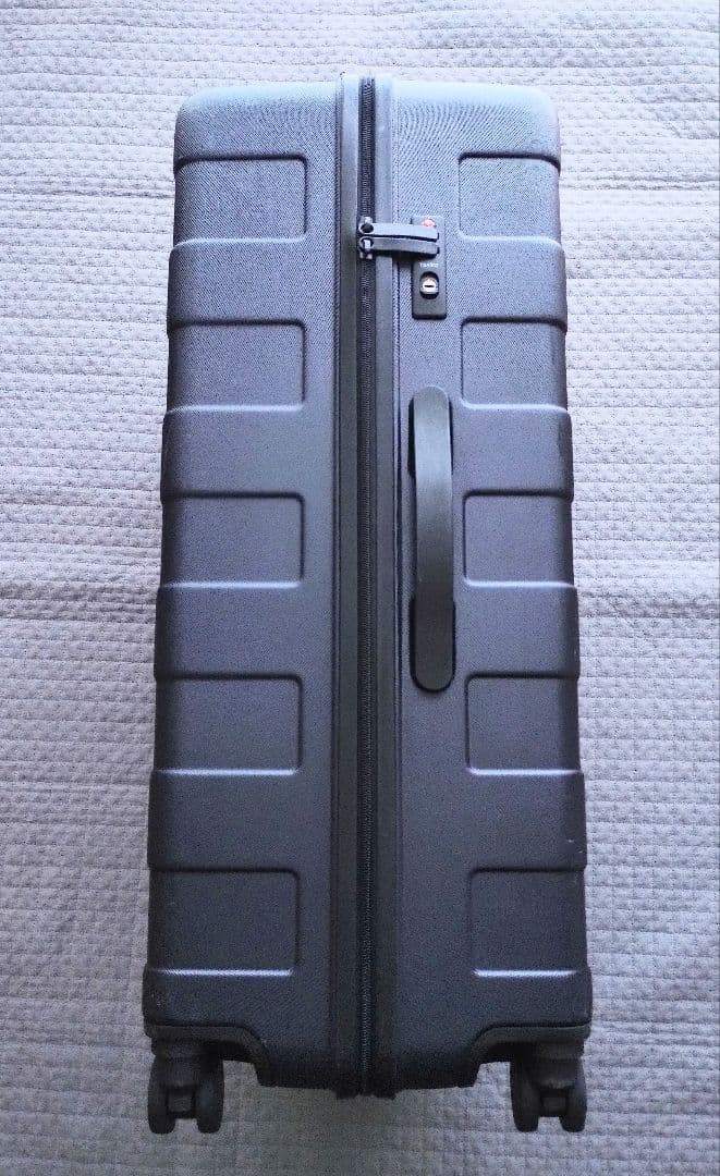 無印良品 バーを自由に調節できる ハードキャリーケース(105L)ネイビー