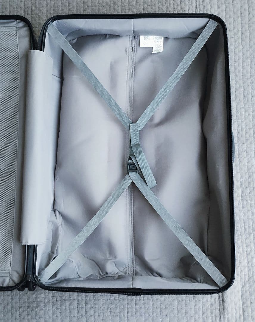 無印良品 バーを自由に調節できる ハードキャリーケース(105L)ネイビー