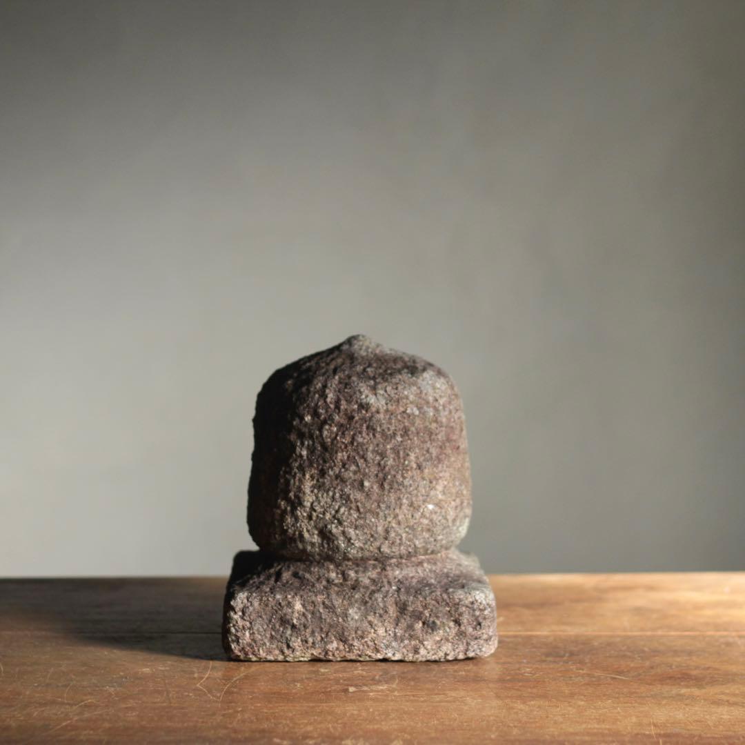 石製 宝珠 石燈籠 仏教美術 古道具 アンティーク オブジェ