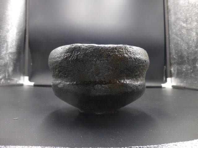 楽吉左衛門　七代　長入　黒茶碗／銘「磯翁」／裏千家十三代　不識齋極め箱