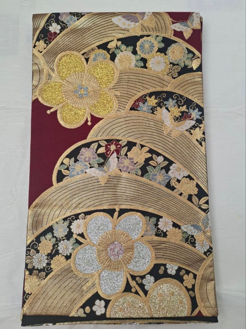 振袖　正絹　帯　帯締め　帯揚げ　セット