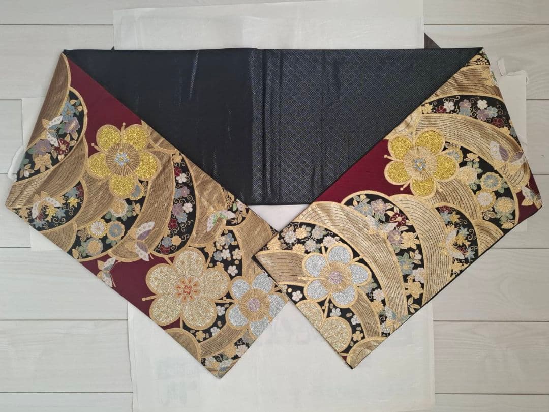 振袖　正絹　帯　帯締め　帯揚げ　セット