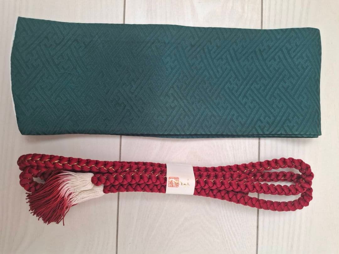 振袖　正絹　帯　帯締め　帯揚げ　セット