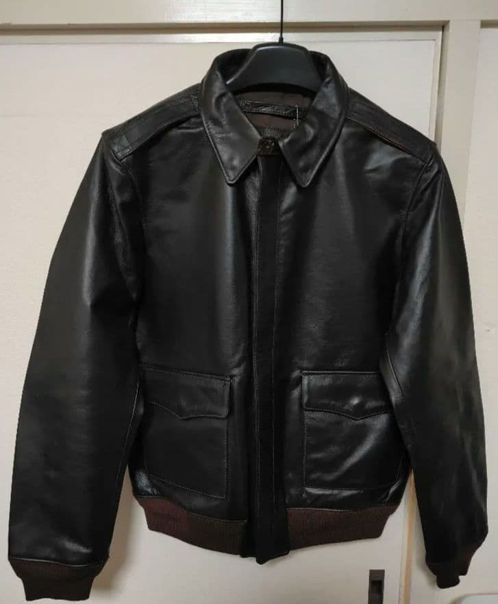 ゆ*う様 本日限定！新品激レアUS ARMY　30s復刻茶芯！a2レザーフライト