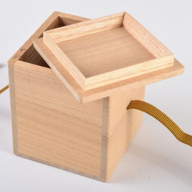 茶道具　山中塗　福田芳朗作　欅神代塗　中棗　共布共箱　V　8648