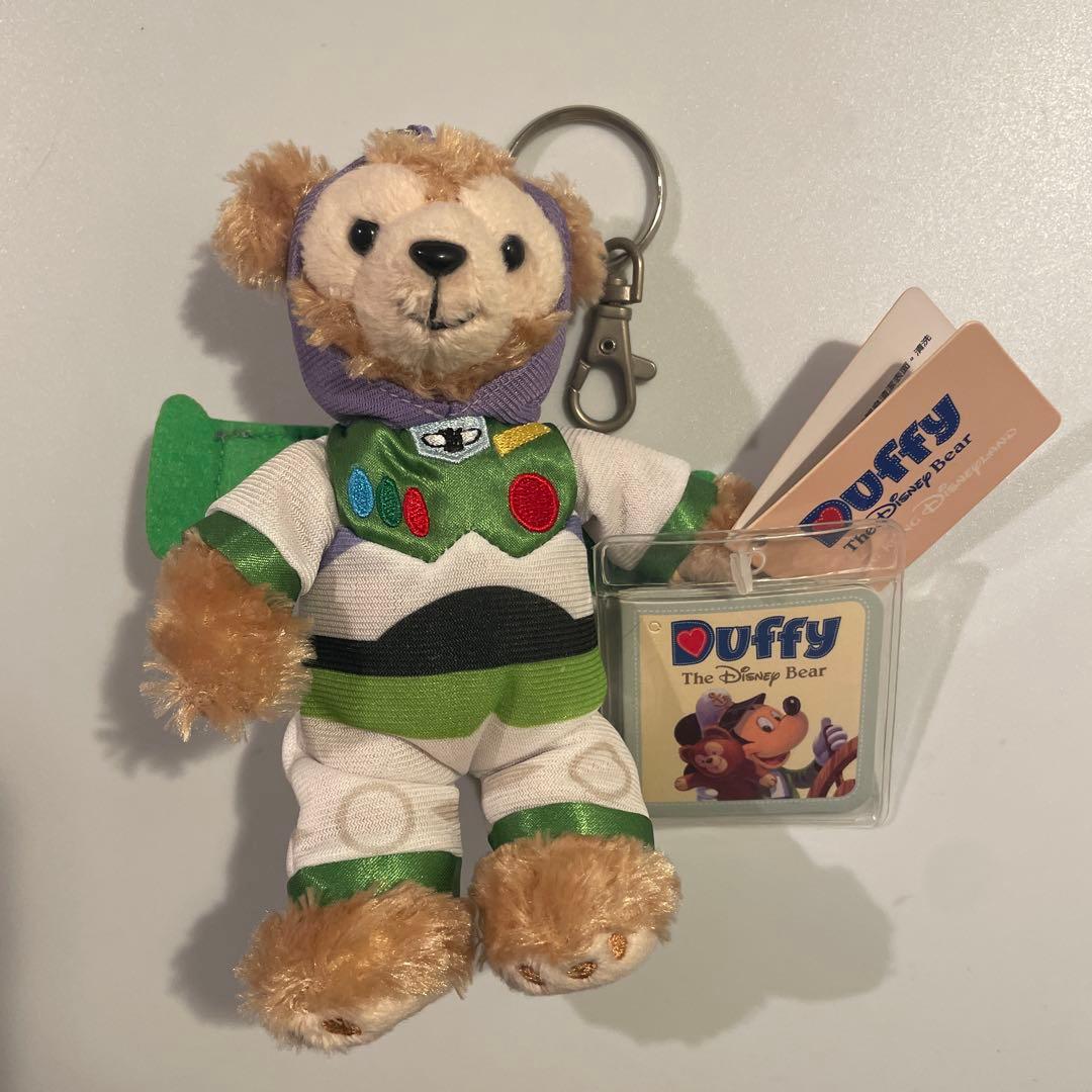 希少　レア　ダッフィー バズライトイヤー　ぬいぐるみキーホルダー　香港ディズニー