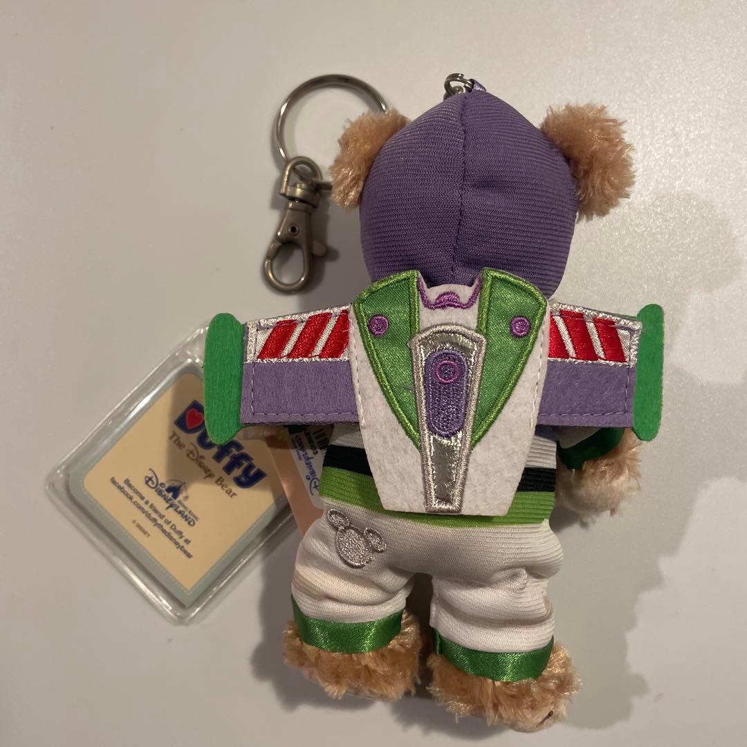 希少　レア　ダッフィー バズライトイヤー　ぬいぐるみキーホルダー　香港ディズニー