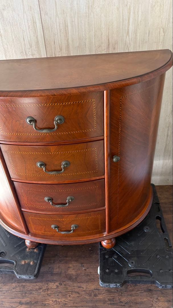 美品　高級　チェスト　西洋　アンティーク　家具　半円形