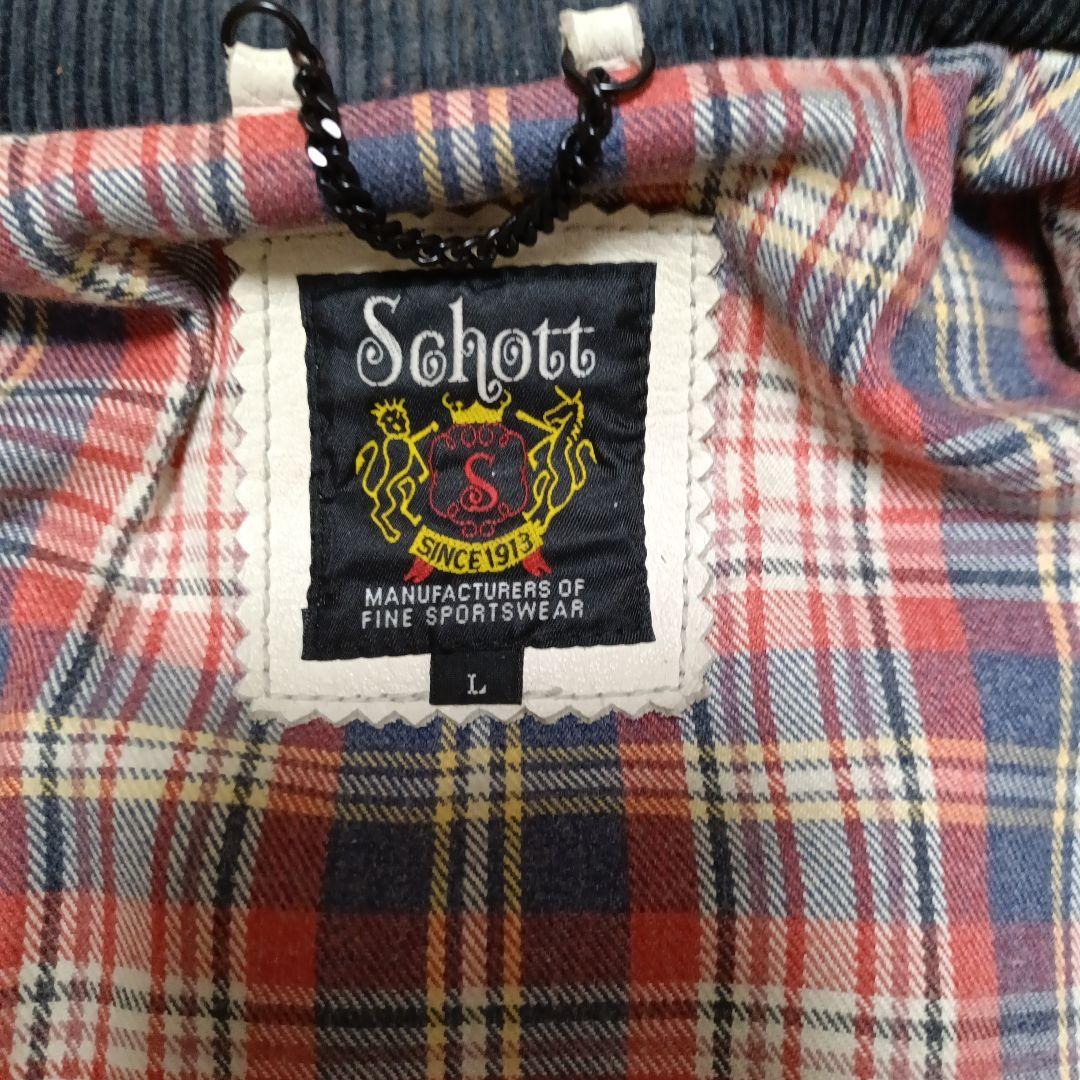 Schott シングルライダース クラシックレーサー L
