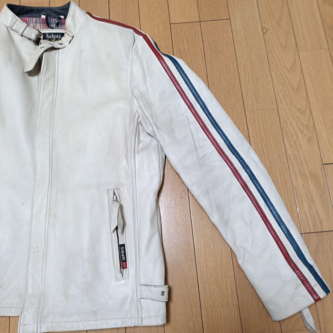 Schott シングルライダース クラシックレーサー L