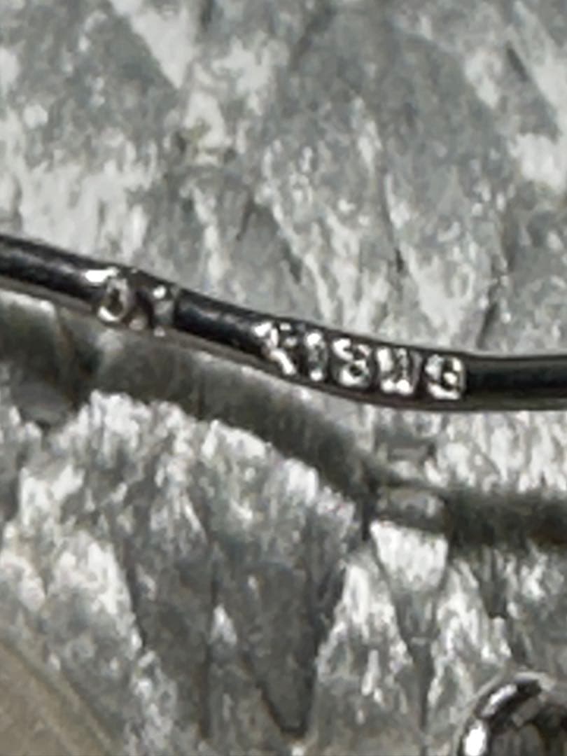 週末セール！ K18 ホワイトゴールド ダイヤモンド計0.2カラット