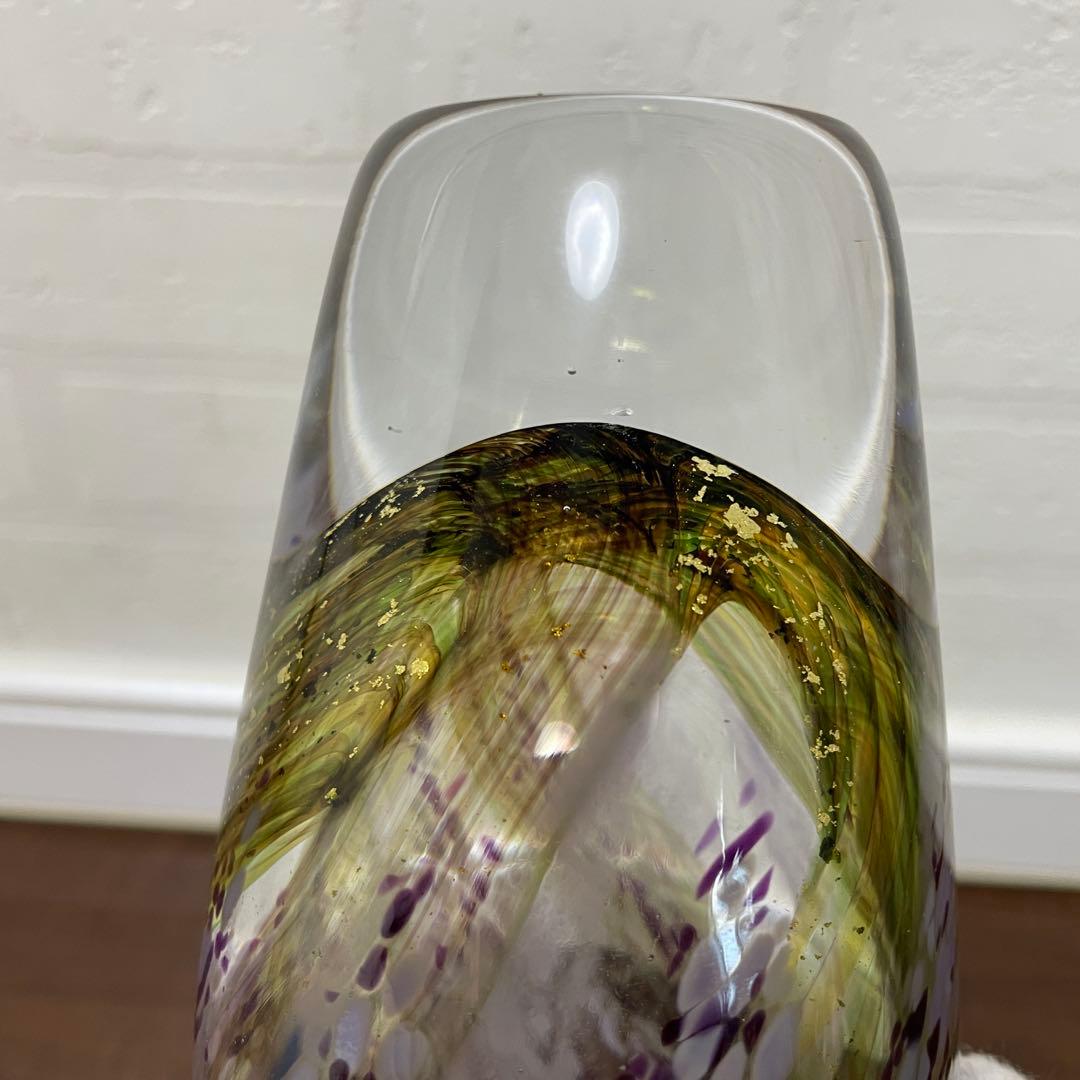 ノグチミエコ ガラスアート フラワーベース