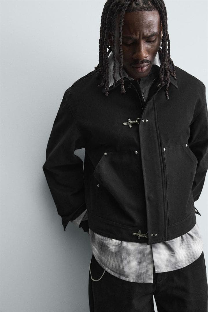 【完売品】リラックスフィットトグルボタンジャケット　ファイヤーマンジャケット