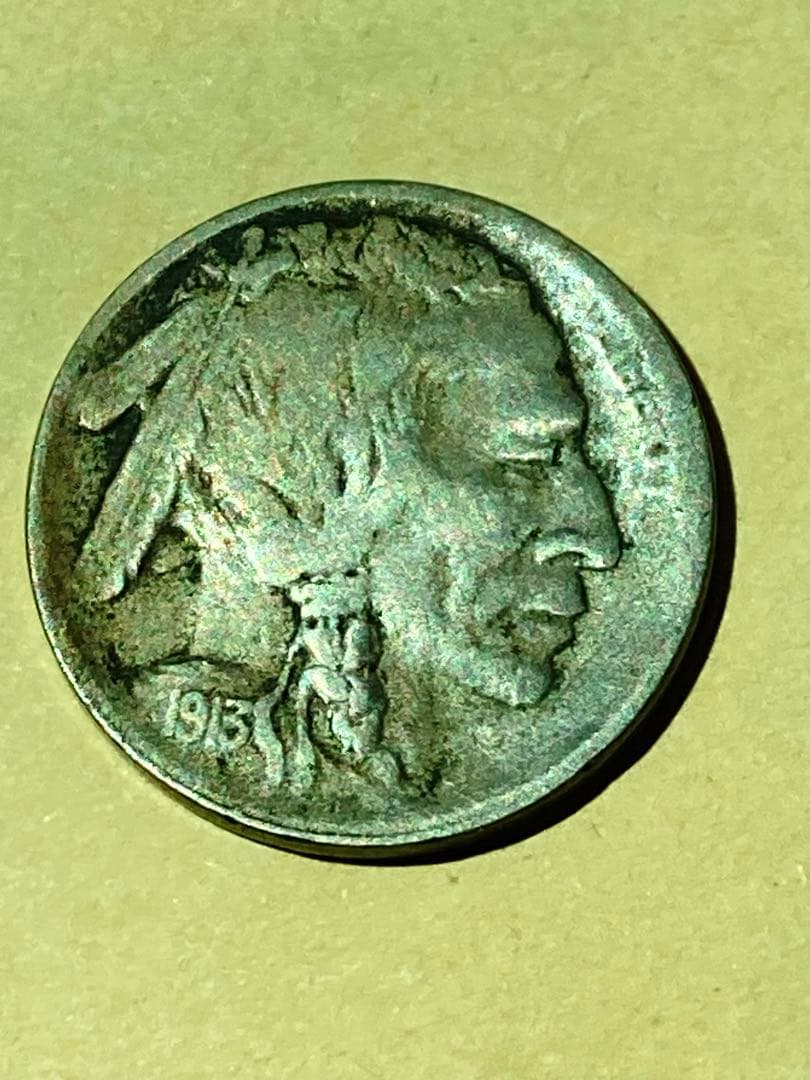 Y*a様 アメリカ　5セント白銅貨　バッファローニッケル　1913S タイプ2