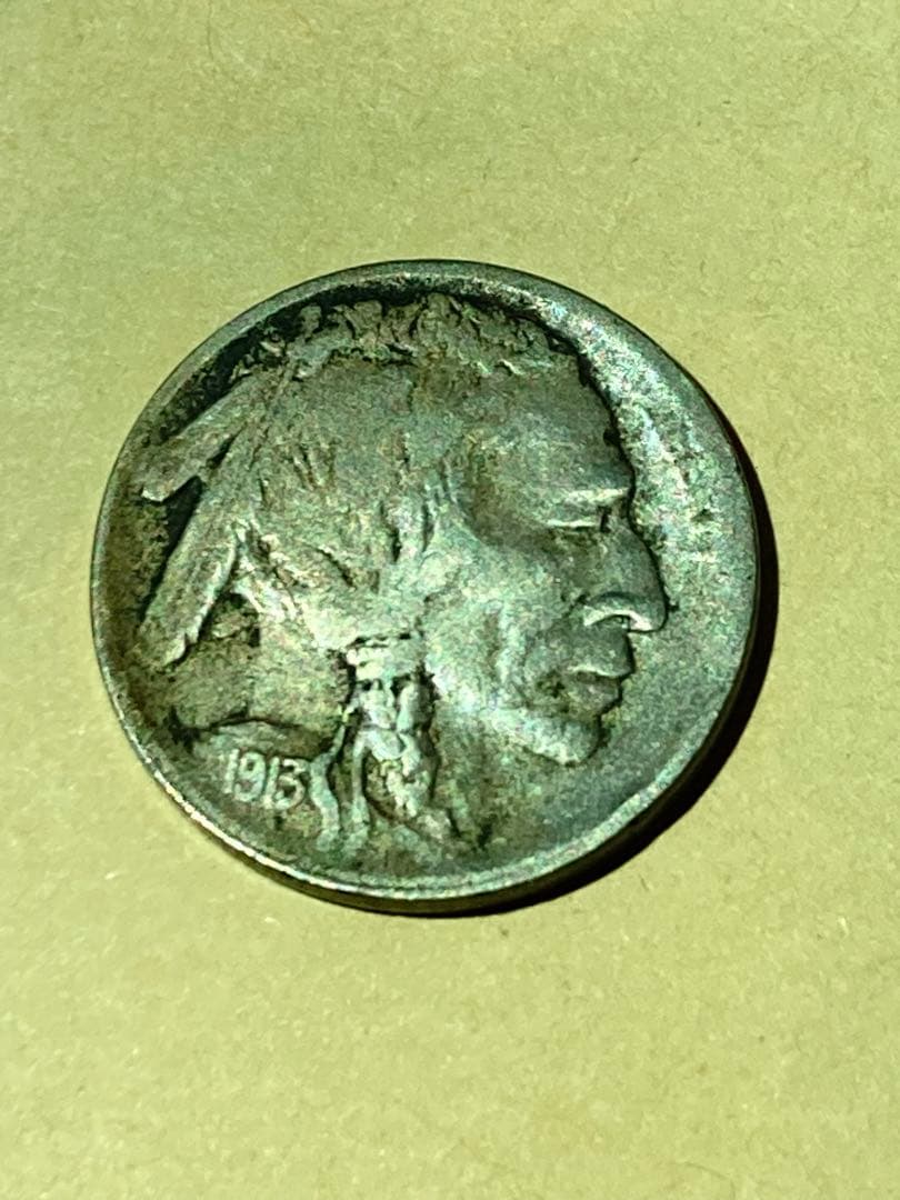 Y*a様 アメリカ　5セント白銅貨　バッファローニッケル　1913S タイプ2