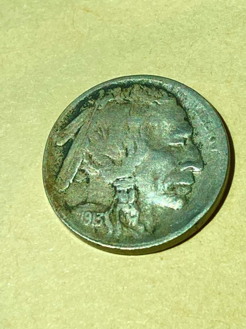 Y*a様 アメリカ　5セント白銅貨　バッファローニッケル　1913S タイプ2