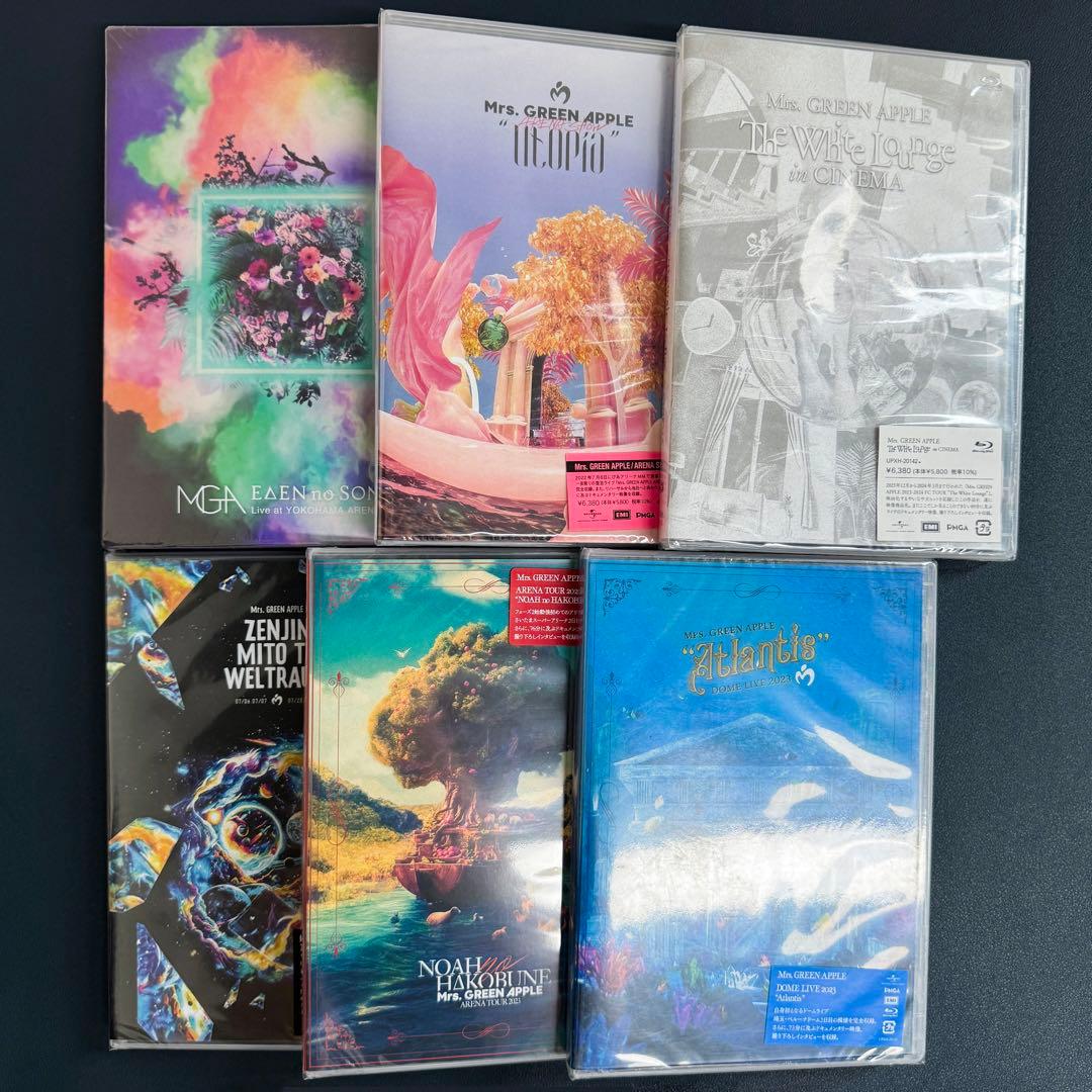 Mrs.GREEN APPLE 通常盤 Blu-Ray 6作品