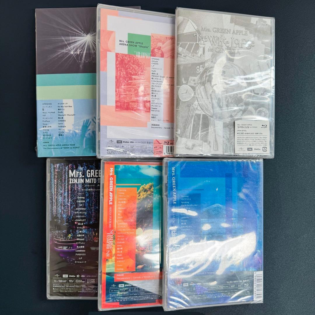 Mrs.GREEN APPLE 通常盤 Blu-Ray 6作品