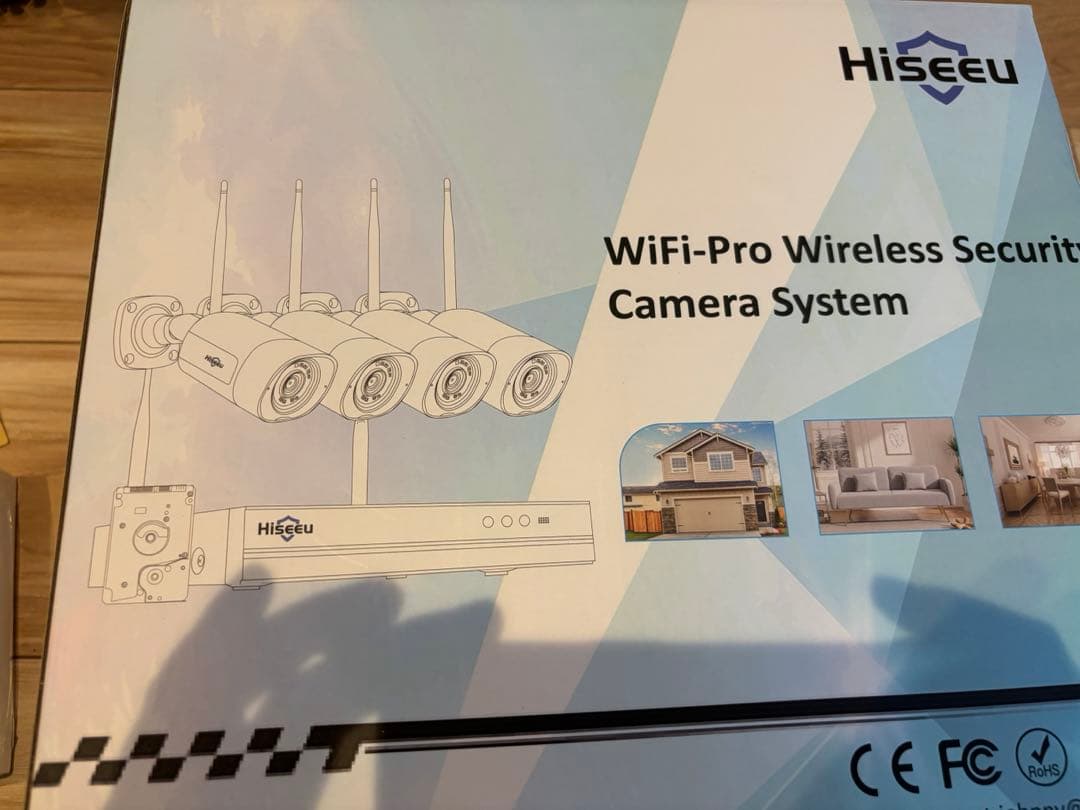 Hiseeu 防犯カメラ 4台セット 1TB