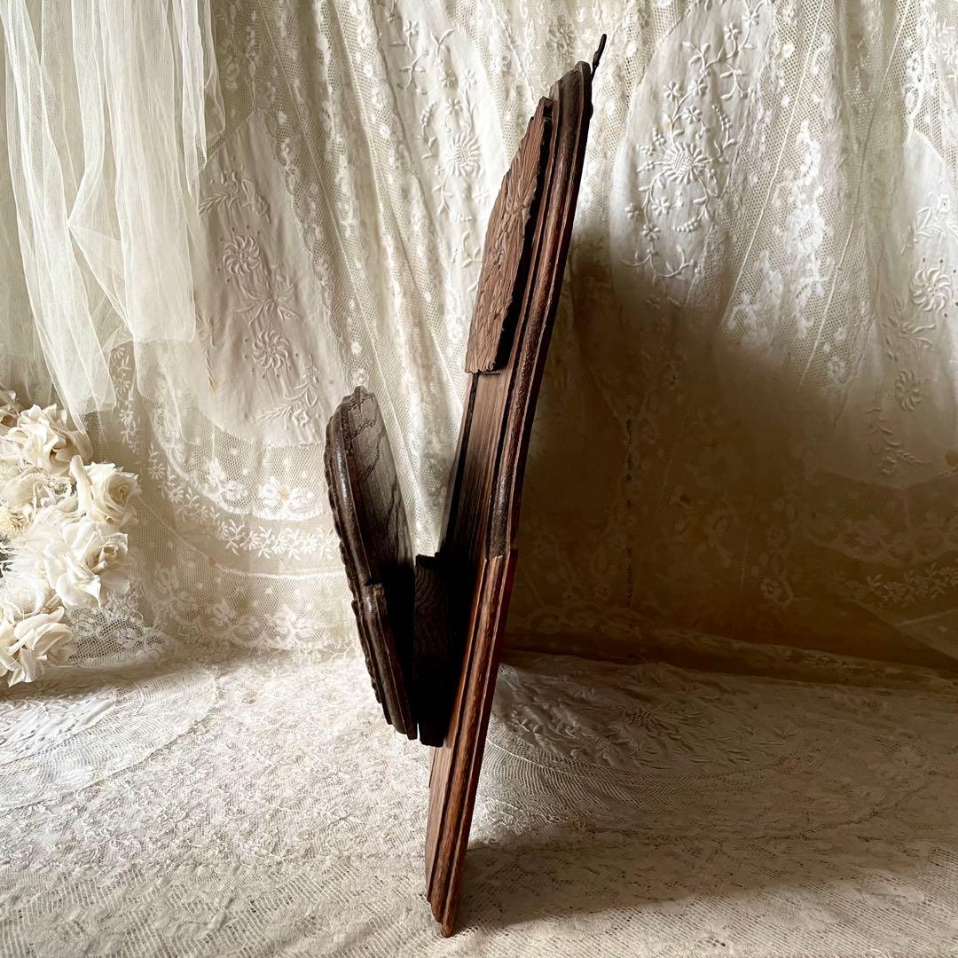 19世紀イギリスアンティーク壁掛け木製レターラック　家具シェルフステーショナリー