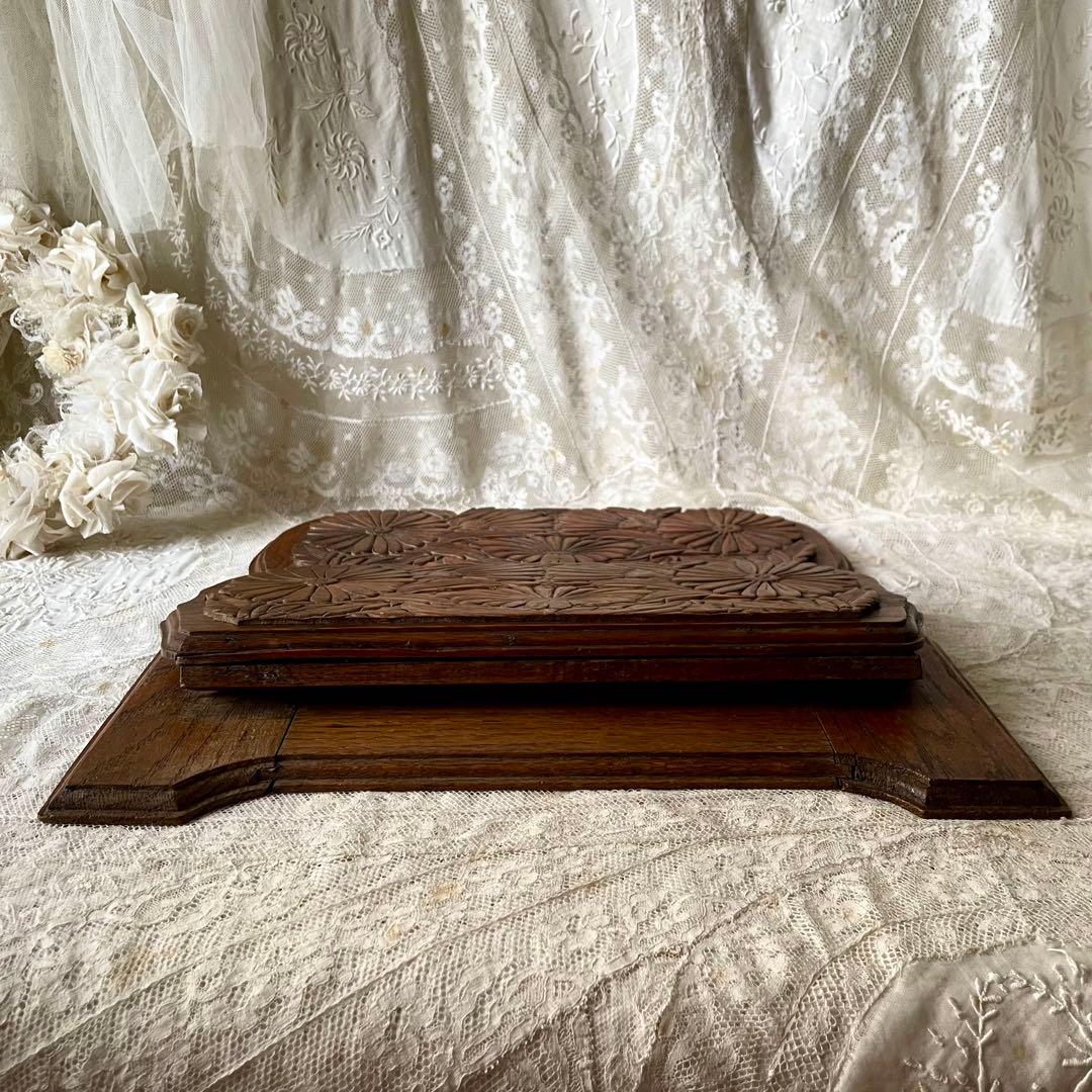 19世紀イギリスアンティーク壁掛け木製レターラック　家具シェルフステーショナリー