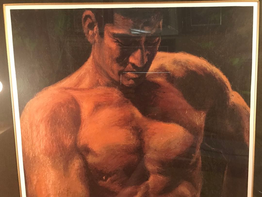 福山小夜「黄金の服」シルクスクリーン　直筆サイン・作品証明シール・作品証明書有り