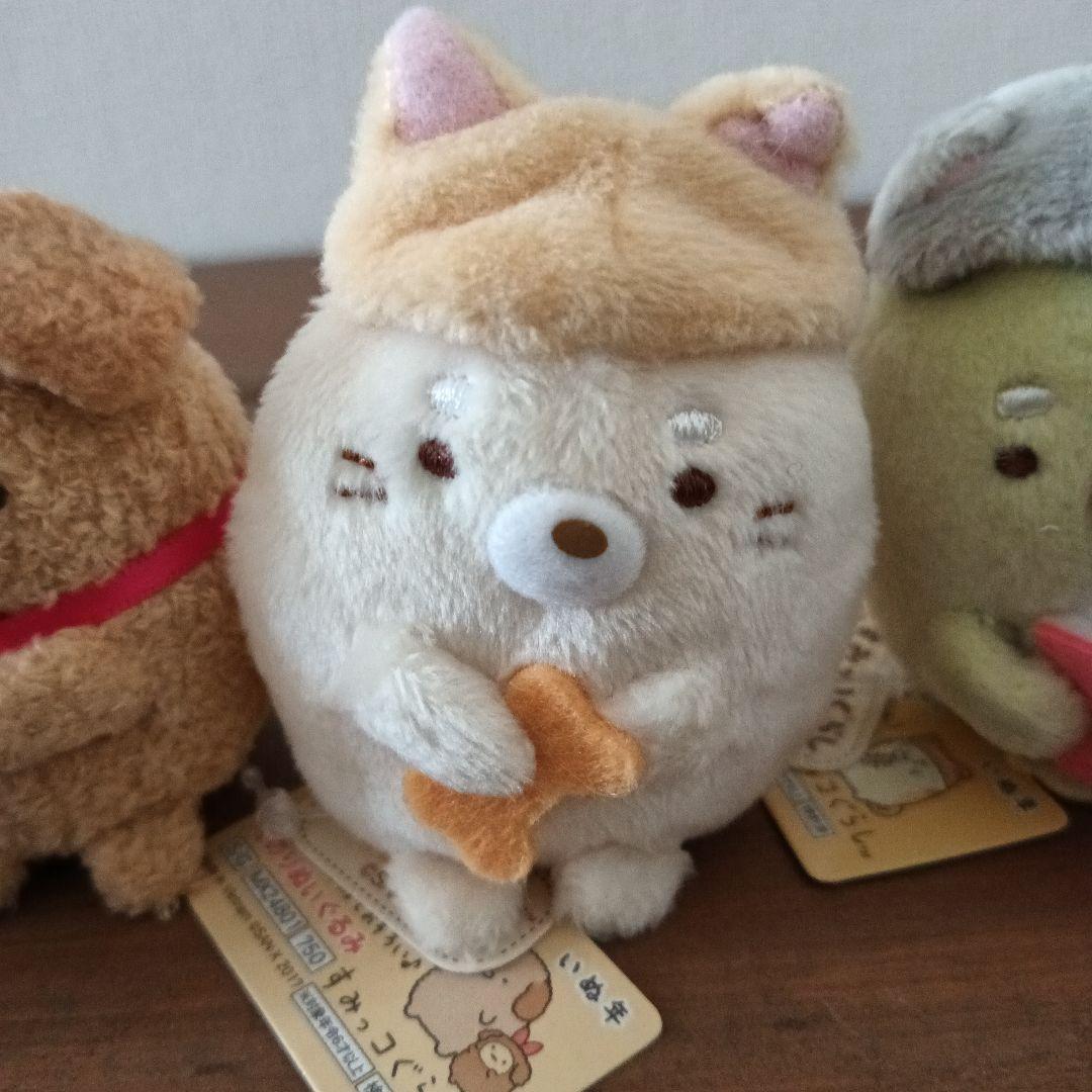 新品☆ 戌年すみっコぐらし 4体てのりぬいぐるみ お正月