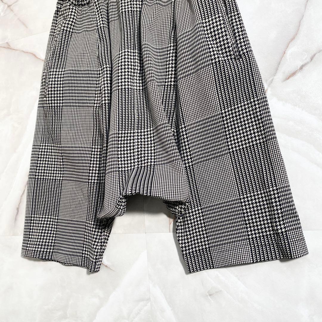 A16631 美品 コムデギャルソンコムデギャルソン　千鳥 ハーフサルエルパンツ