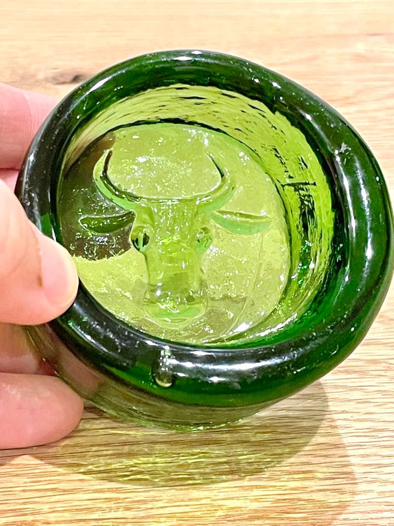 【希少】 Erik Hoglund 牛 灰皿 グリーン ボダ Boda 北欧