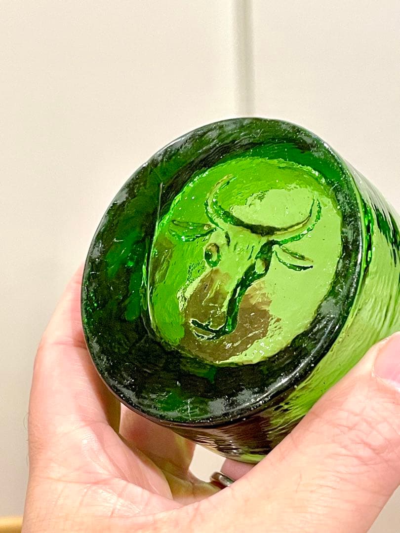 【希少】 Erik Hoglund 牛 灰皿 グリーン ボダ Boda 北欧