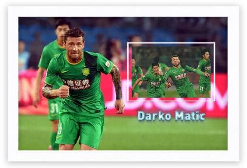 直筆サイン入り写真 ダルコ・マティッチ 北京中赫国安足球倶楽部 SA鑑定済