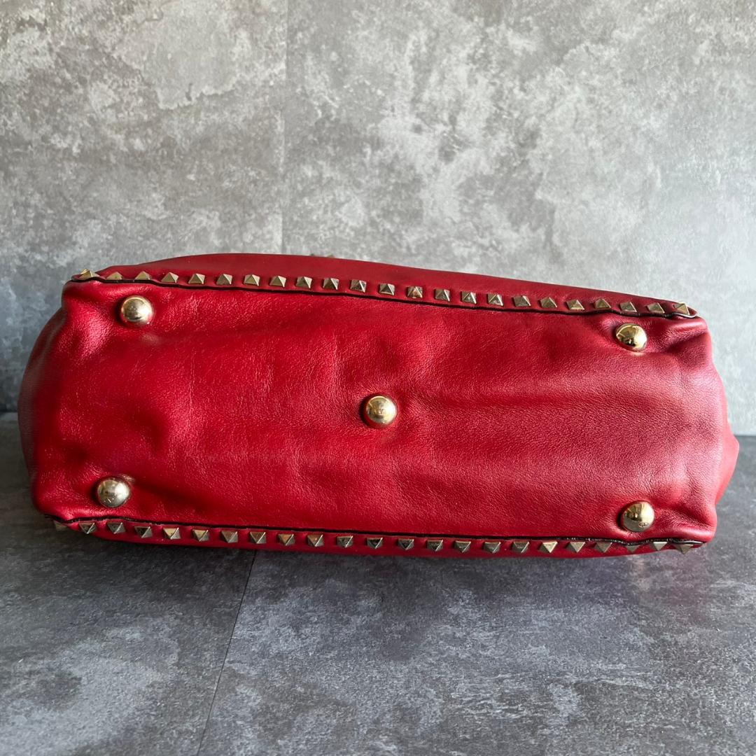 ⭐️VALENTINO⭐️ヴァレンティノ ロックスタッズ トートバッグ レッド