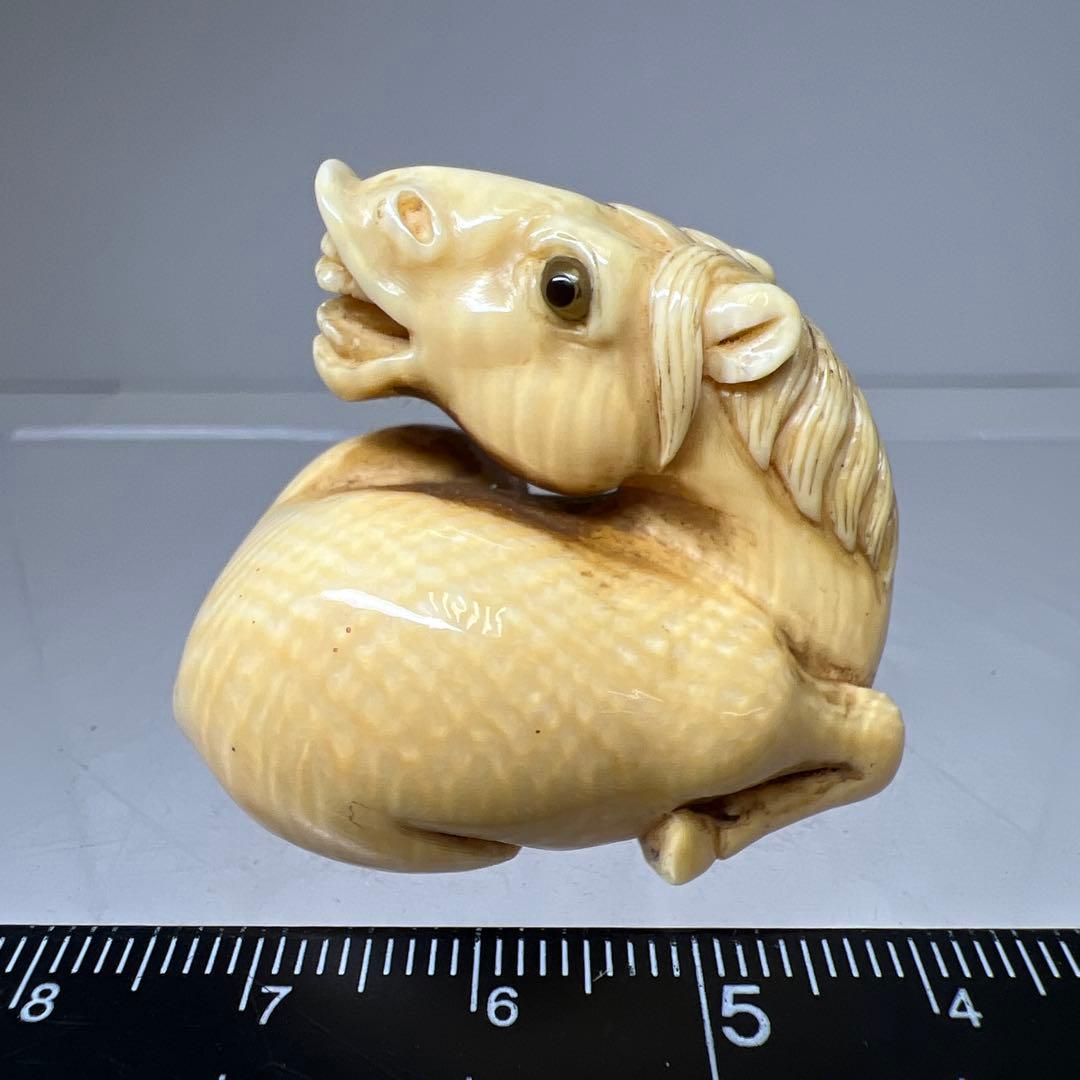 専用　在銘　牛根付　23g 東Y8-0114☆2F