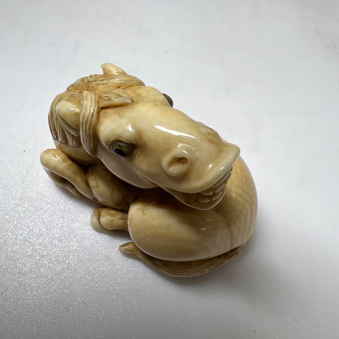 専用　在銘　牛根付　23g 東Y8-0114☆2F