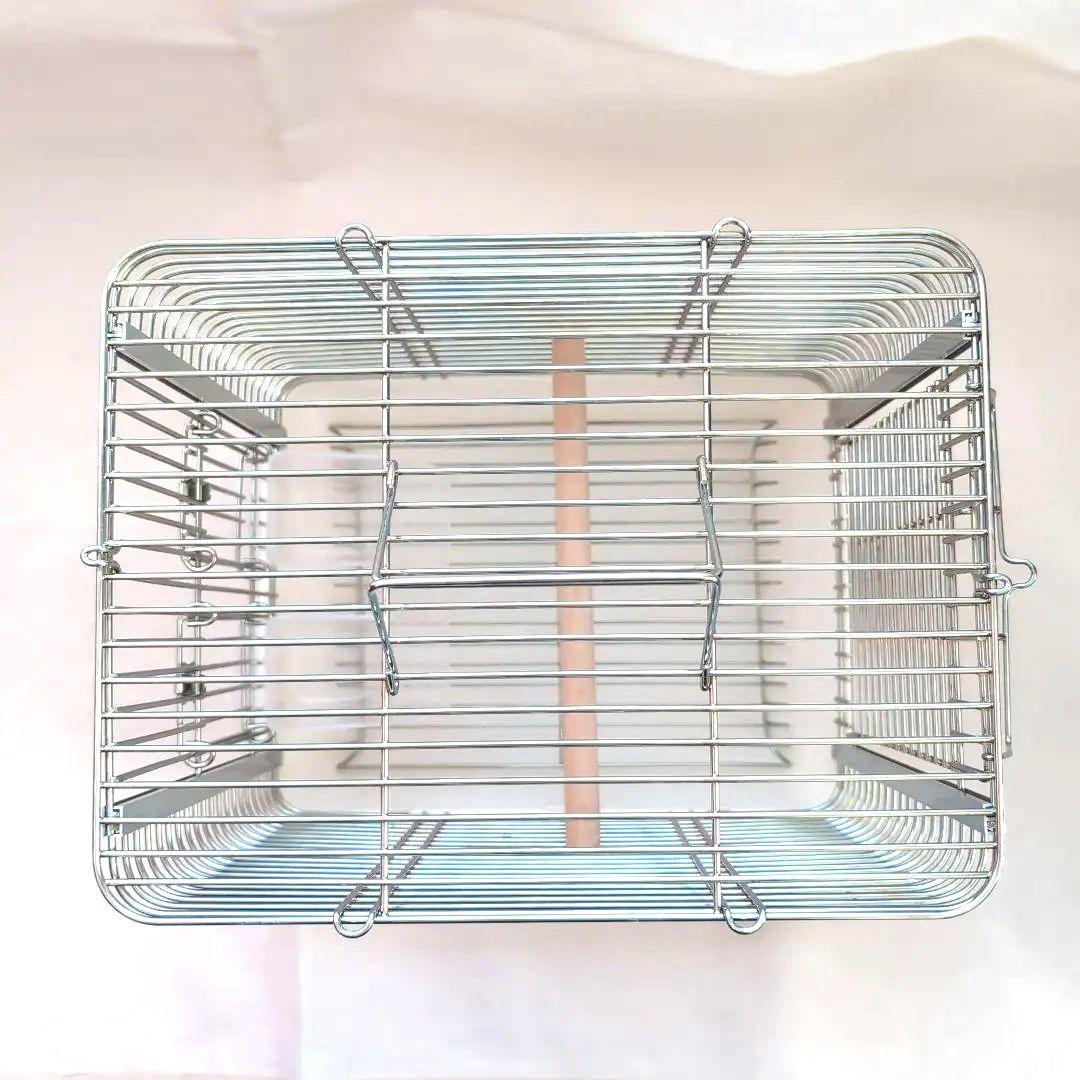 新品未使用　ホウエイHOEIステンレス製鳥かご　白