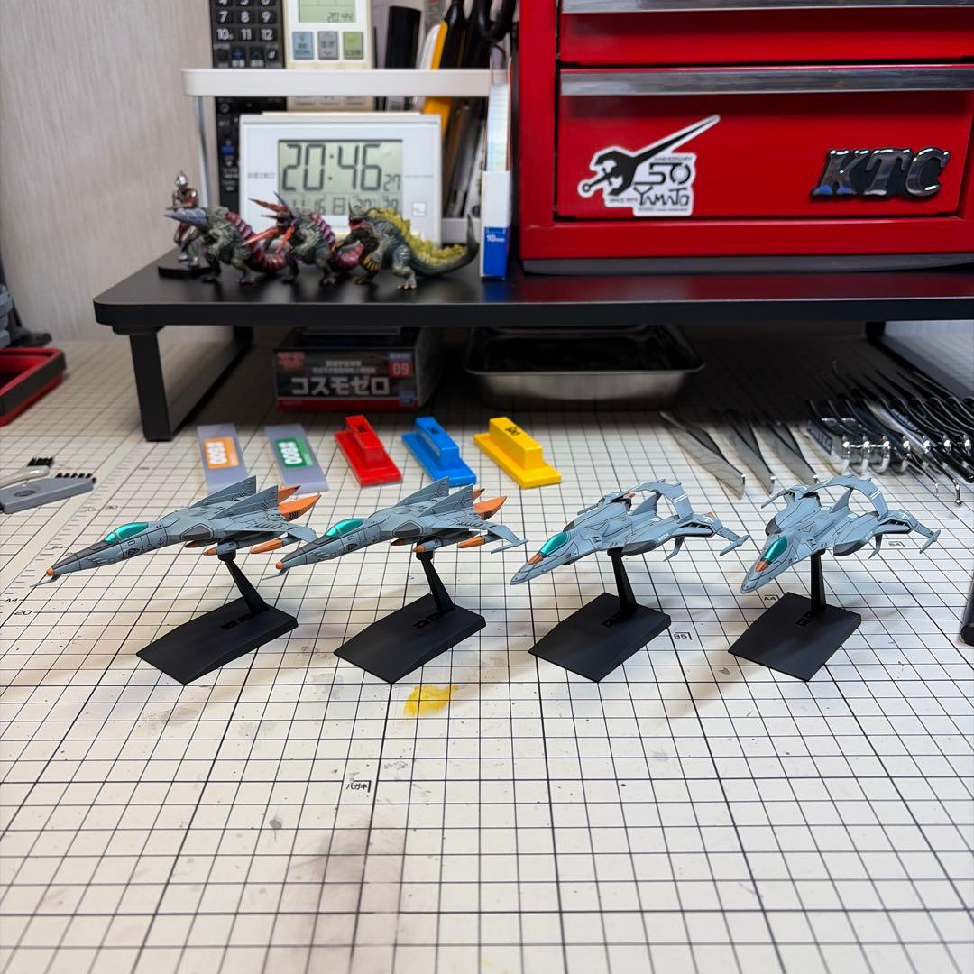 宇宙戦艦ヤマト プラモデル コスモタイガーⅡ コスモパイソン完成品