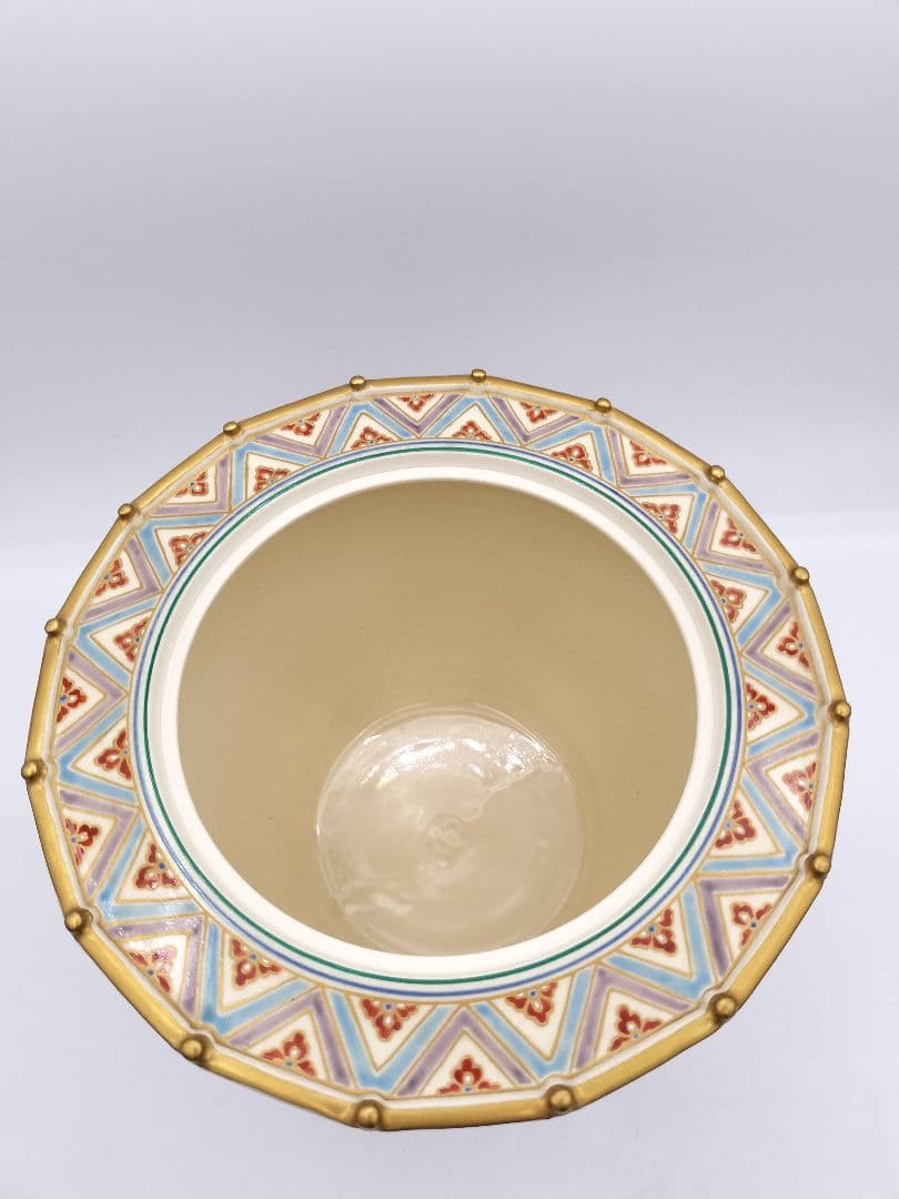 c279【新品・未使用】水指 仁清笠形 中村秋峰 木箱 茶道具