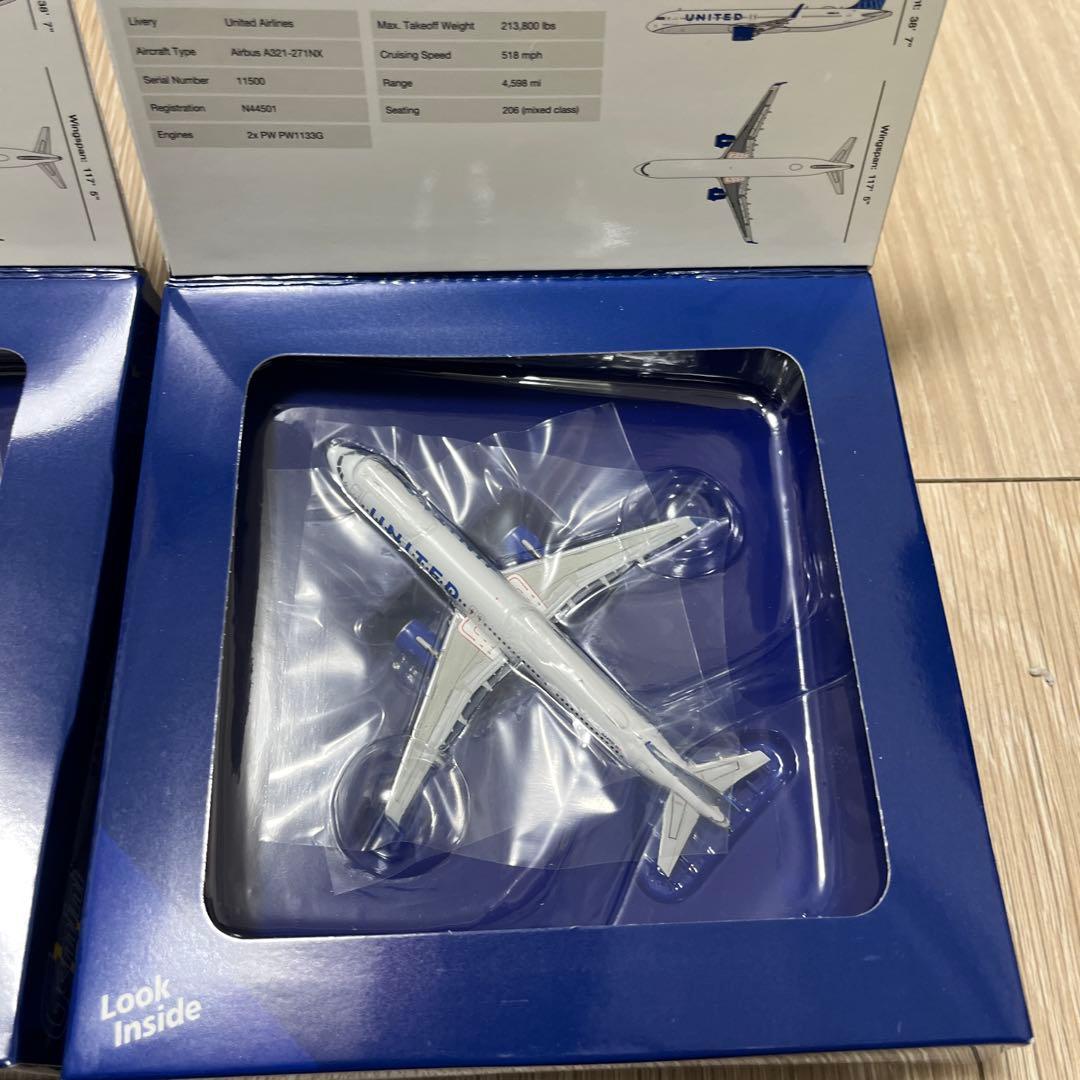United Airlines 4個セット（エアバス2、ボーイング2）1/400