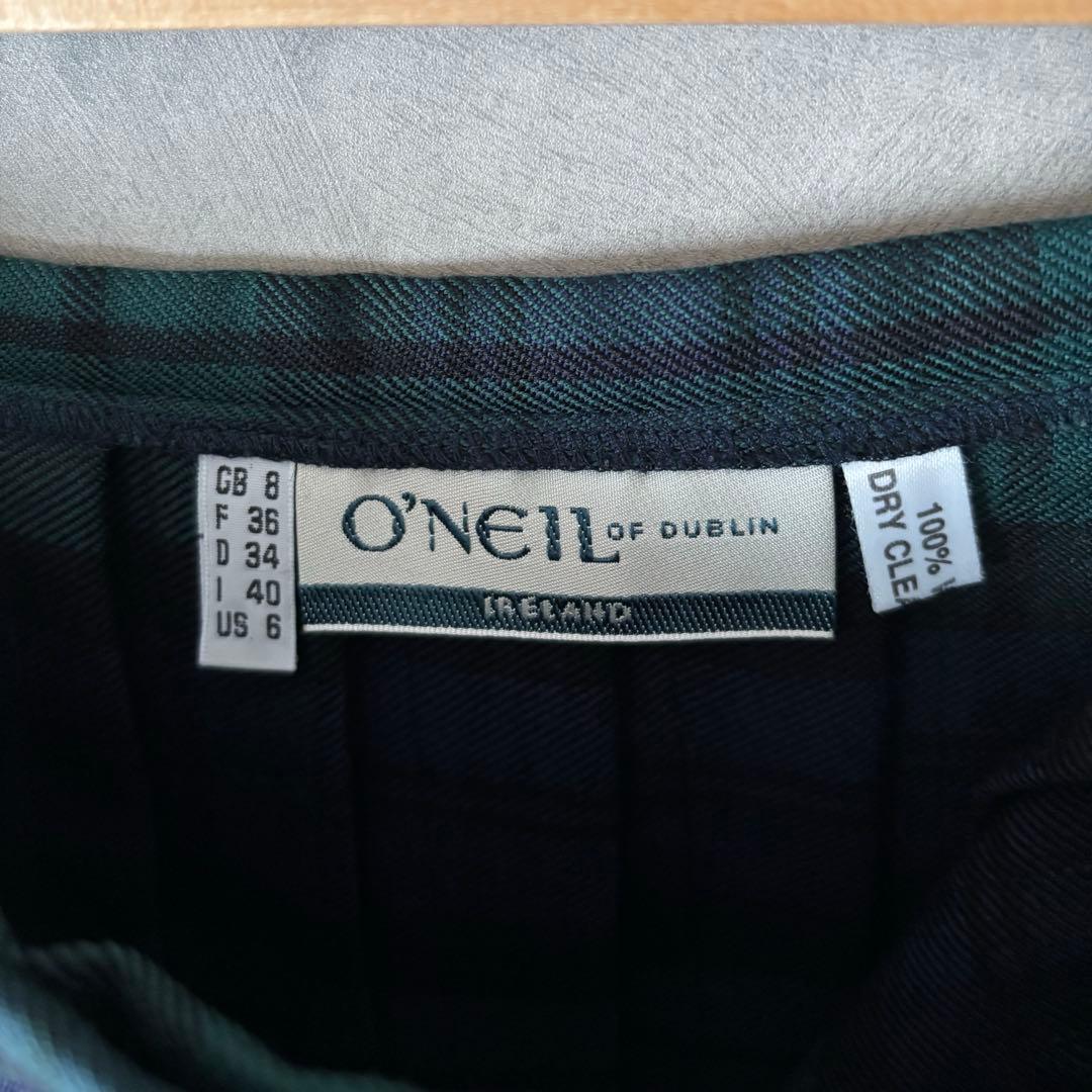 O’NEIL of DUBLIN キルトスカート グリーンチェック