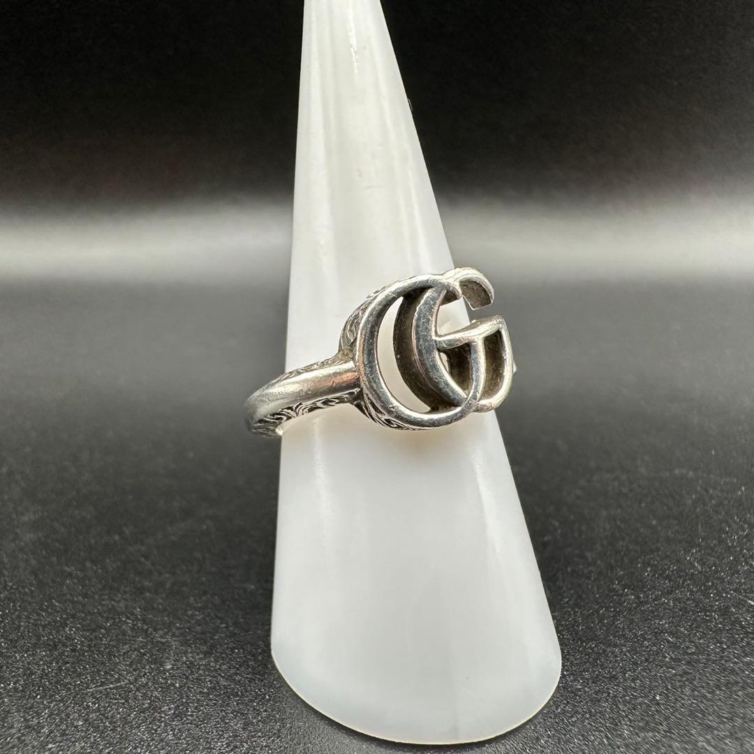 極美品✨　GUCCI　リング　指輪　アラベスク　ロゴ　刻印　1377