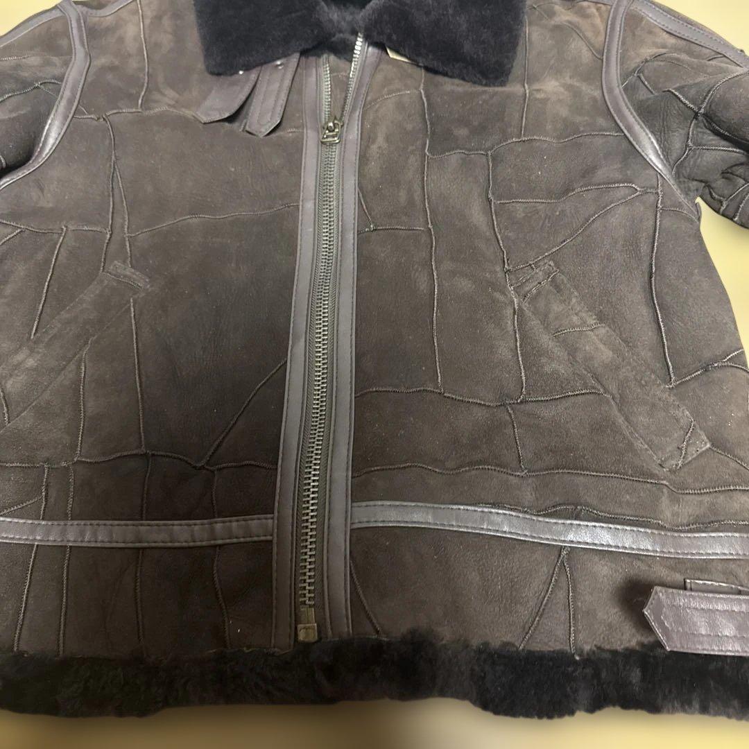 a*f様 美品　TYPE B-3 フライトジャケット リアルムートン　パッチワー