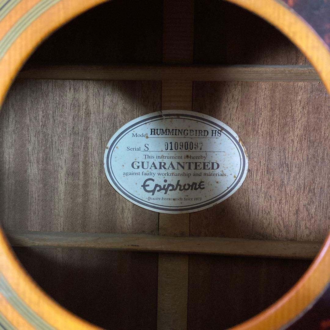 Epiphone ハミングバード チェリーサンバースト アコースティックギター