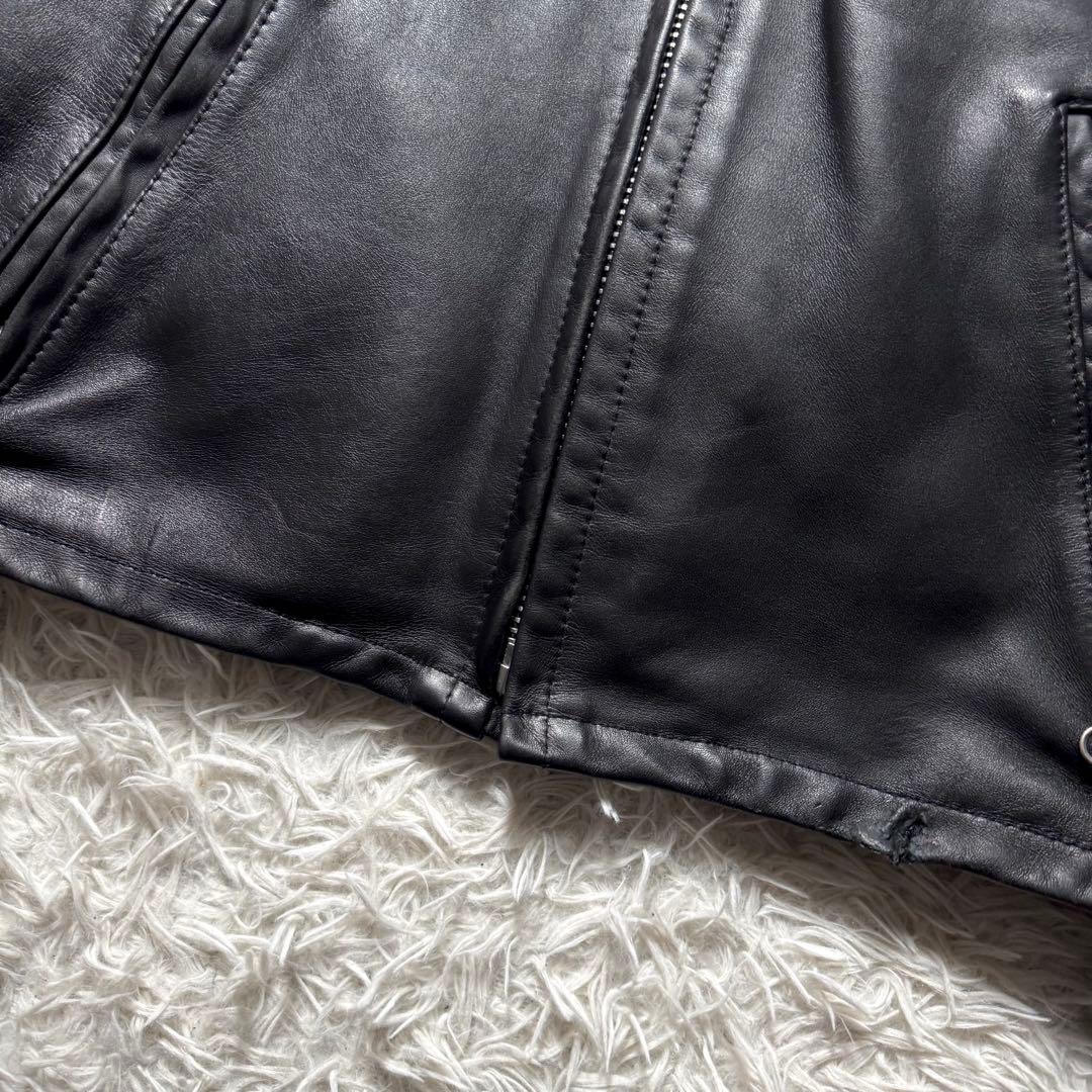 お*ん様 希少モデル✨ ショット ライダースジャケット ボアライナー 641E