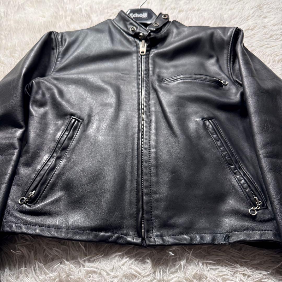 お*ん様 希少モデル✨ ショット ライダースジャケット ボアライナー 641E