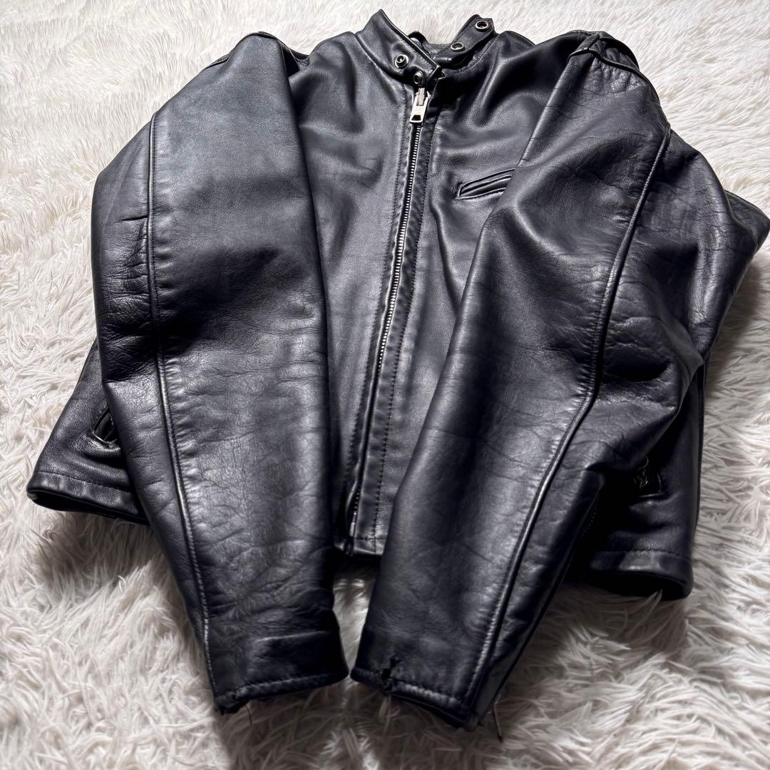 お*ん様 希少モデル✨ ショット ライダースジャケット ボアライナー 641E