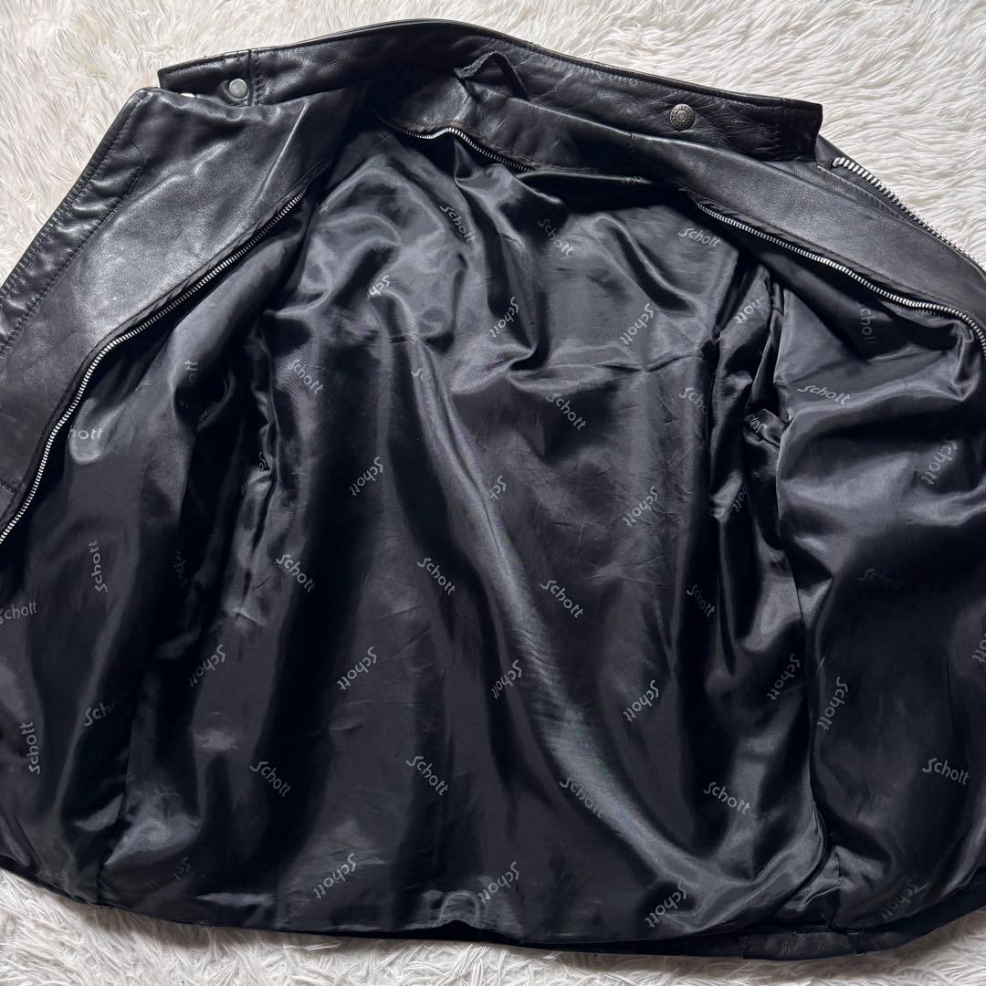 お*ん様 希少モデル✨ ショット ライダースジャケット ボアライナー 641E