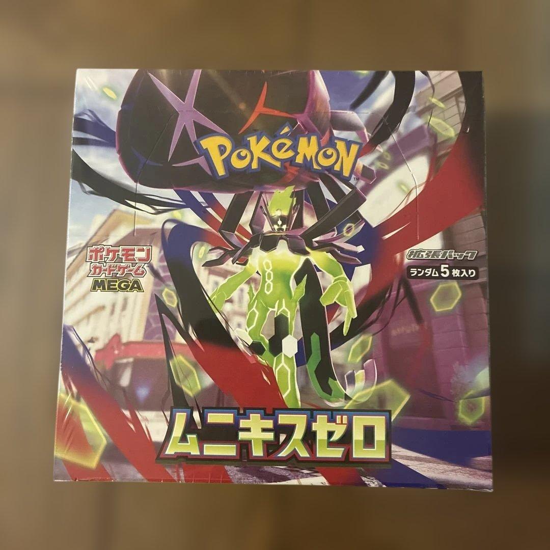 【新品未開封】 ムニキスゼロシュリンク付きBOX、メガエルレイドexカードセット