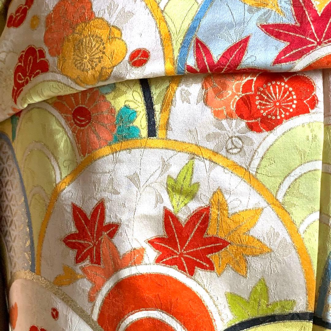 m*m様 【美品】振袖　正絹100% 5点　フルセット　身丈160cm 吉祥紋様