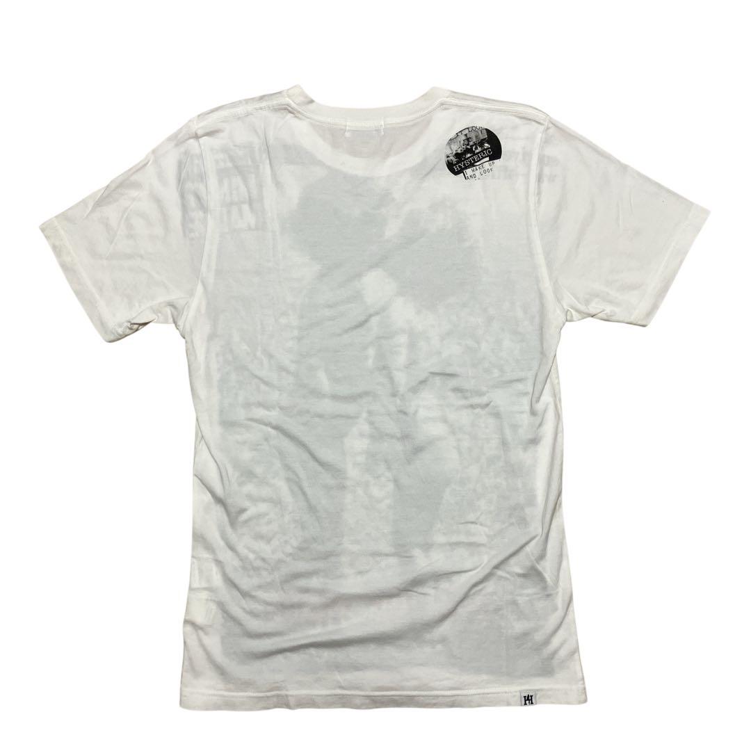 ヒステリックグラマー ポップグループ 全面フォトプリントTシャツ 白 S