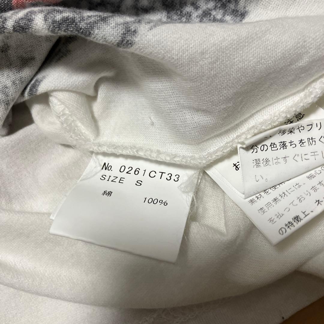 ヒステリックグラマー ポップグループ 全面フォトプリントTシャツ 白 S